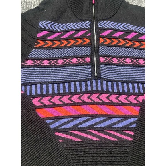 Krimson Klover Sweater Womens XS Merino Wool 1/4 Zip Telluride Top Purple Ski - Picture 2 of 9
